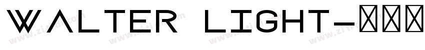 Walter Light字体转换